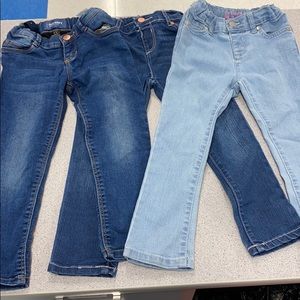3 pair of toddler jeans size 4